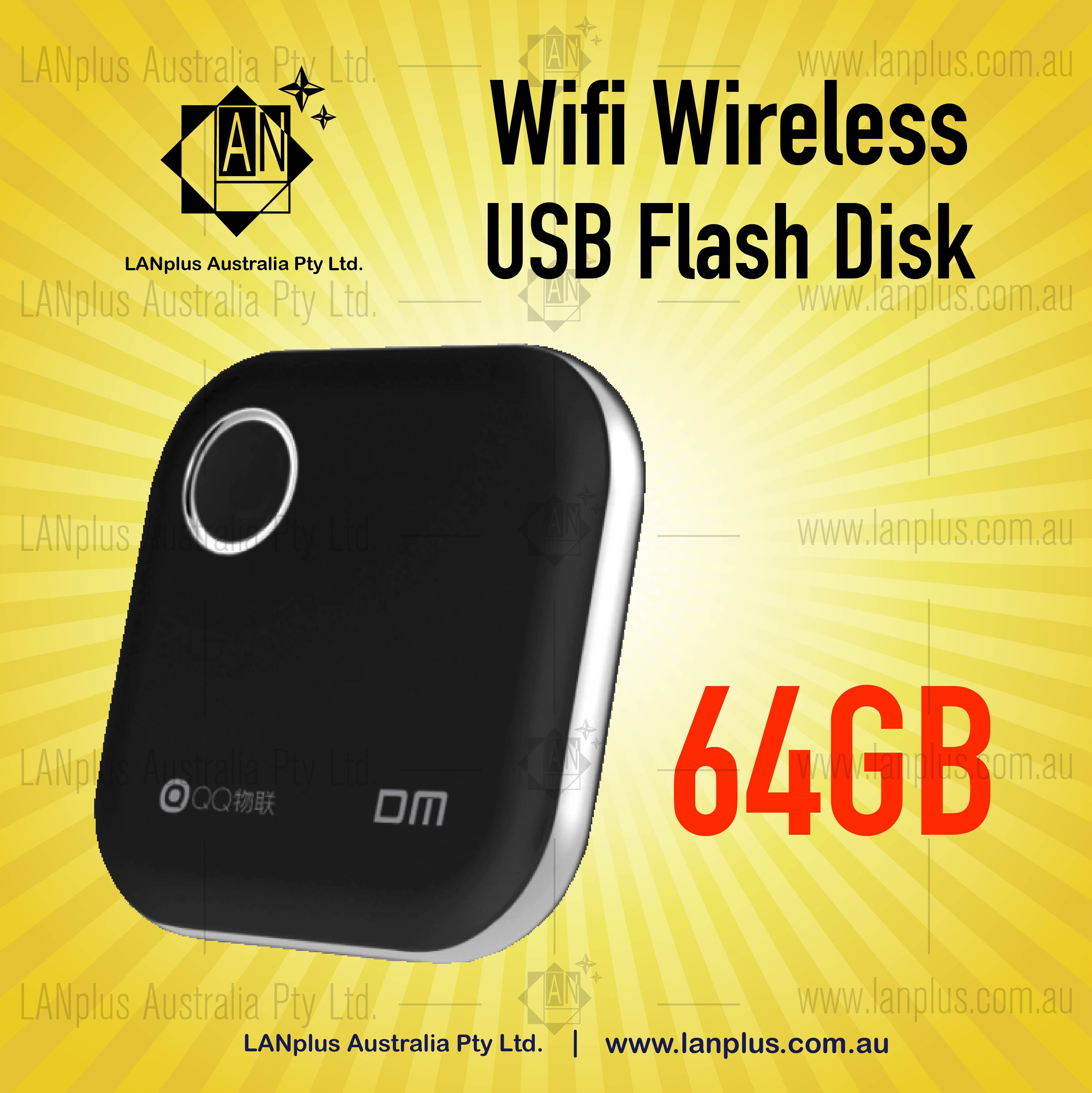 S5 Wifi USB Flash Drives 64GB !!! Wireless Black